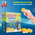 LEMONBLAST YELLOW BUBBLE TABLETS – ODOR ELIMINATOR + BLOCKAGE REMOVER (PACK OF 24)